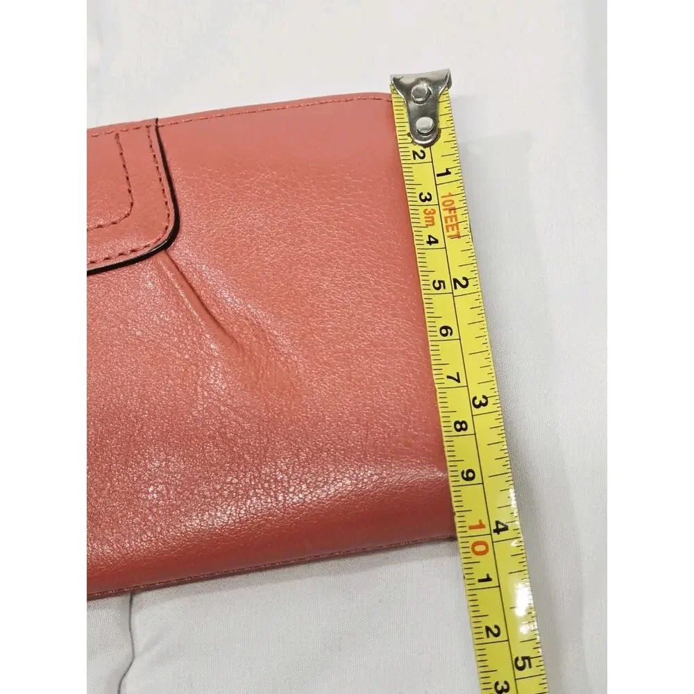 Coach ASHLEY LEATHER ZIP AROUND Tearose/Brass F48102 Below $248 Ret Y2K 2000s